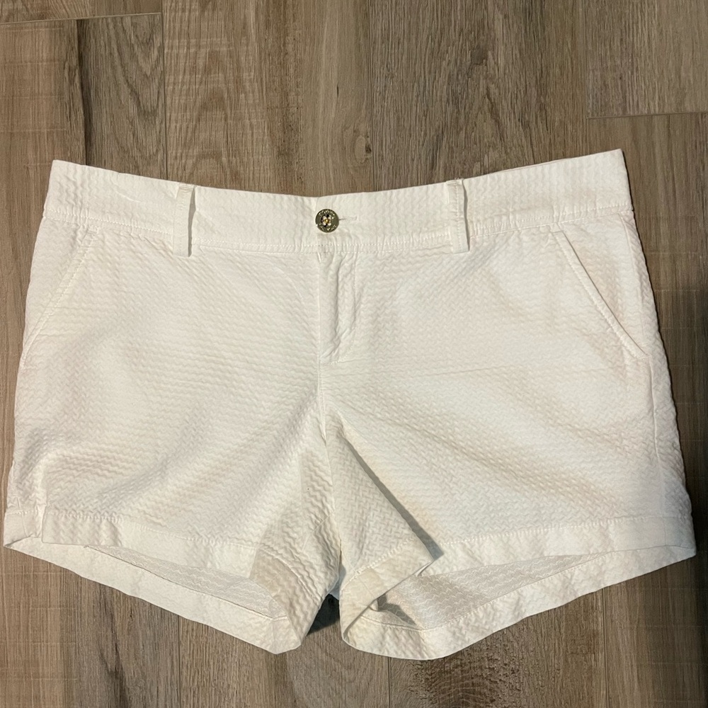Lilly Pulitzer White Callahan Shorts size 16
